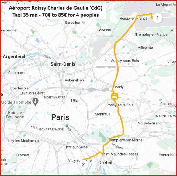 Maison Cosy 15 Mn Paris - Linges Hotel Confort Vitry-sur-Seine Exteriör bild